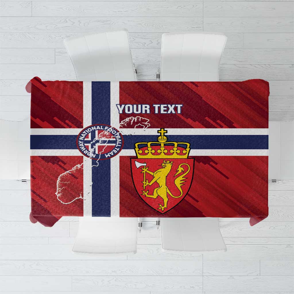 Custom Norway Football Tablecloth Come On Kongeriket Norge
