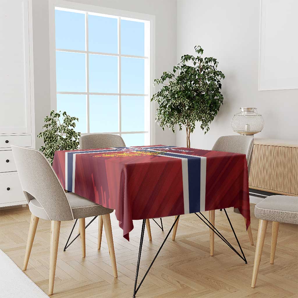 Custom Norway Football Tablecloth Come On Kongeriket Norge
