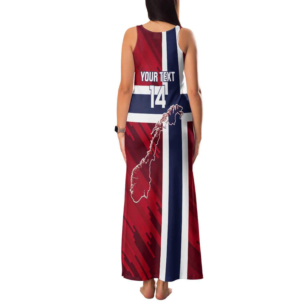 Custom Norway Football Tank Maxi Dress Come On Kongeriket Norge