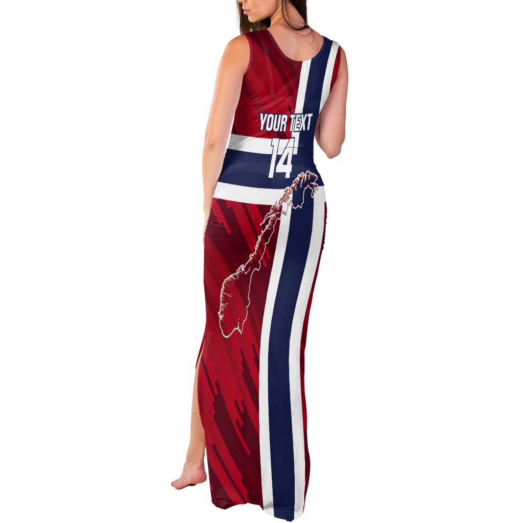 Custom Norway Football Tank Maxi Dress Come On Kongeriket Norge