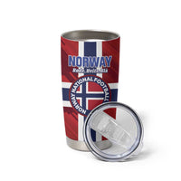Custom Norway Football Tumbler Cup Come On Kongeriket Norge