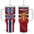 Custom Norway Football Tumbler With Handle Come On Kongeriket Norge