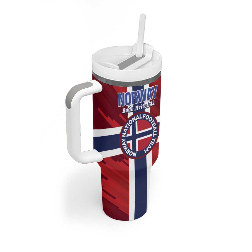 Custom Norway Football Tumbler With Handle Come On Kongeriket Norge