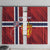 Custom Norway Football Window Curtain Come On Kongeriket Norge