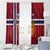 Custom Norway Football Window Curtain Come On Kongeriket Norge