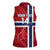 Custom Norway Football Women Sleeveless Polo Shirt Come On Kongeriket Norge