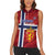Custom Norway Football Women Sleeveless Polo Shirt Come On Kongeriket Norge