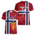 Custom Norway Football Women V-Neck T-Shirt Come On Kongeriket Norge