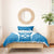 Custom Israel Football Bedding Set Come On Sky Blue and Whites