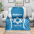 Custom Israel Football Blanket Come On Sky Blue and Whites