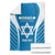 Custom Israel Football Blanket Come On Sky Blue and Whites
