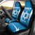 Custom Israel Football Car Seat Cover Come On Sky Blue and Whites