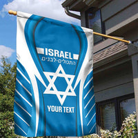 Custom Israel Football Garden Flag Come On Sky Blue and Whites