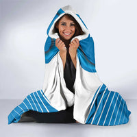 Custom Israel Football Hooded Blanket Come On Sky Blue and Whites