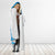 Custom Israel Football Hooded Blanket Come On Sky Blue and Whites