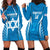 Custom Israel Football Hoodie Dress Come On Sky Blue and Whites