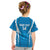 Custom Israel Football Kid T Shirt Come On Sky Blue and Whites