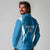 Custom Israel Football Long Sleeve Polo Shirt Come On Sky Blue and Whites