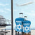Custom Israel Football Luggage Cover Come On Sky Blue and Whites