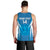 Custom Israel Football Men Tank Top Come On Sky Blue and Whites