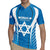 Custom Israel Football Rugby Jersey Come On Sky Blue and Whites