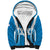 Custom Israel Football Sherpa Hoodie Come On Sky Blue and Whites