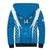 Custom Israel Football Sherpa Hoodie Come On Sky Blue and Whites