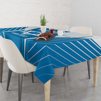 Custom Israel Football Tablecloth Come On Sky Blue and Whites