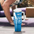 Custom Israel Football Tumbler With Handle Come On Sky Blue and Whites