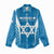 Custom Israel Football Women Casual Shirt Come On Sky Blue and Whites