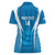 Custom Israel Football Women Polo Shirt Come On Sky Blue and Whites
