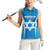 Custom Israel Football Women Sleeveless Polo Shirt Come On Sky Blue and Whites