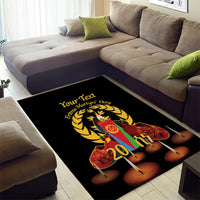Custom Eritrea Martyrs' Day Area Rug 20 June Shida Shoes With Candles - Black - Wonder Print Shop