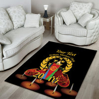 Custom Eritrea Martyrs' Day Area Rug 20 June Shida Shoes With Candles - Black - Wonder Print Shop