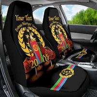 Custom Eritrea Martyrs' Day Car Seat Cover 20 June Shida Shoes With Candles - Black - Wonder Print Shop