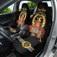 Custom Eritrea Martyrs' Day Car Seat Cover 20 June Shida Shoes With Candles - Black - Wonder Print Shop