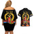 Custom Eritrea Martyrs' Day Couples Matching Off Shoulder Short Dress and Hawaiian Shirt 20 June Shida Shoes With Candles - Black - Wonder Print Shop