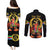 Custom Eritrea Martyrs' Day Couples Matching Puletasi and Long Sleeve Button Shirt 20 June Shida Shoes With Candles - Black - Wonder Print Shop