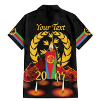 Custom Eritrea Martyrs' Day Family Matching Mermaid Dress and Hawaiian Shirt 20 June Shida Shoes With Candles - Black - Wonder Print Shop