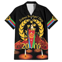 Custom Eritrea Martyrs' Day Family Matching Tank Maxi Dress and Hawaiian Shirt 20 June Shida Shoes With Candles - Black - Wonder Print Shop