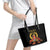 Custom Eritrea Martyrs' Day Leather Tote Bag 20 June Shida Shoes With Candles - Black - Wonder Print Shop