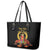 Custom Eritrea Martyrs' Day Leather Tote Bag 20 June Shida Shoes With Candles - Black - Wonder Print Shop