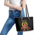 Custom Eritrea Martyrs' Day Leather Tote Bag 20 June Shida Shoes With Candles - Black - Wonder Print Shop