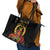 Custom Eritrea Martyrs' Day Leather Tote Bag 20 June Shida Shoes With Candles - Black - Wonder Print Shop
