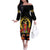 Custom Eritrea Martyrs' Day Off The Shoulder Long Sleeve Dress 20 June Shida Shoes With Candles - Black - Wonder Print Shop