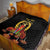 Custom Eritrea Martyrs' Day Quilt 20 June Shida Shoes With Candles - Black - Wonder Print Shop
