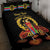 Custom Eritrea Martyrs' Day Quilt Bed Set 20 June Shida Shoes With Candles - Black