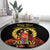 Custom Eritrea Martyrs' Day Round Carpet 20 June Shida Shoes With Candles - Black