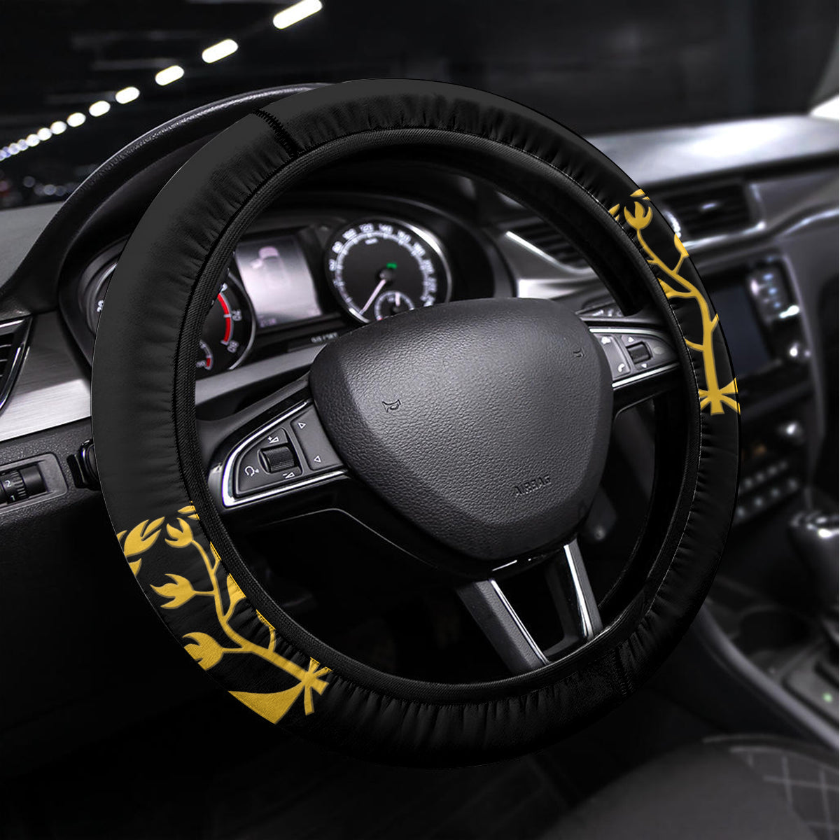 Eritrea Martyrs' Day Steering Wheel Cover 20 June Shida Shoes With Candles - Black - Wonder Print Shop