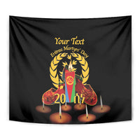 Custom Eritrea Martyrs' Day Tapestry 20 June Shida Shoes With Candles - Black - Wonder Print Shop